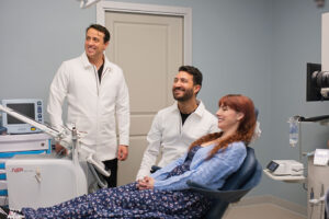 woman at the dentist